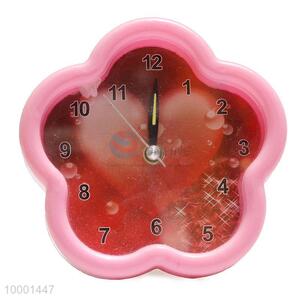 Flower shaped <em>alarm</em> <em>clock</em> with sweet background