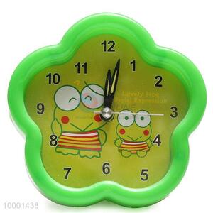 Flower shaped <em>alarm</em> <em>clock</em> with cartoon background