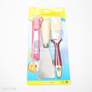 Top Selling 3pcs Hardware Tools Set of <em>Paint</em> <em>Brush</em>，Putty Knife and Large Art Knife