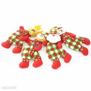 Hot Sale Cheap Christmas Checks Animals Small Cute Lively Cloth Pendant