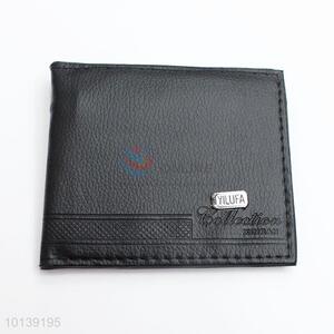 Wholesale Black Leather Portable Short Men <em>Wallet</em>
