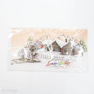 Merry Christmas paper greeting card