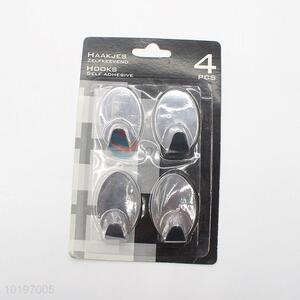 Creative Design Bottom Prices 4Pcs/Lot Stainless Iron Self Adhesive Kitchen Door Coat Hooks