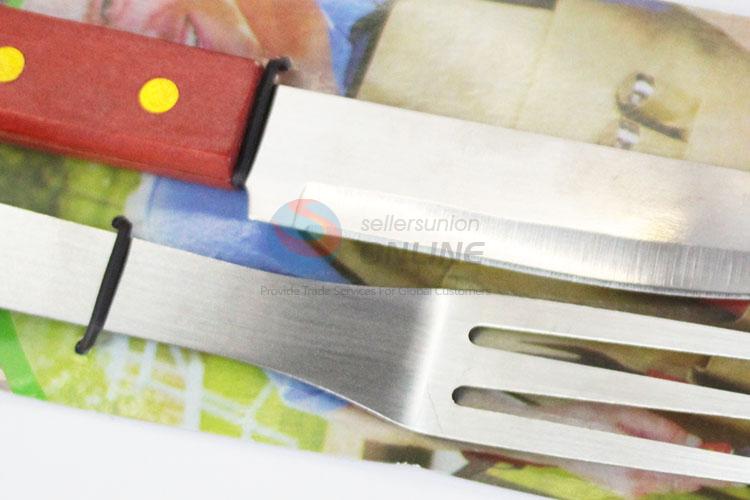 Top quality low price barbecue tool meat fork&knife set