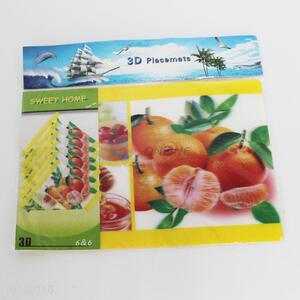 High Quality 6+6 3D PVC Placemat for Sale