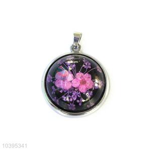Wholesale Real Flower Zinc Alloy Pendant For Women
