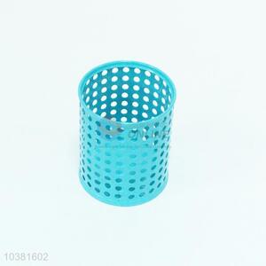 Green Metal Hollow Out Brush Pot