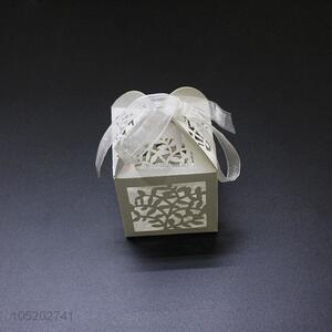 Factory sales wedding favor laser cut birdcage candy box