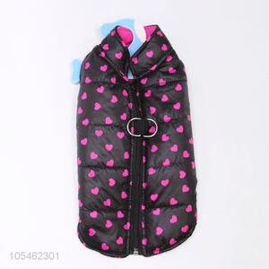 Cheap wholesale heart printed winter pet apparel <em>dog</em> <em>clothes</em>