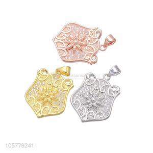 Fashion Design Copper Inlay Zircon Necklace Pendant Best Jewelry