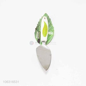 Bulk price stainless steel pizza spatula with green leaf printed handle