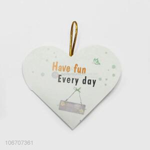 Top manufacturer custom logo heart shape paper greeting card