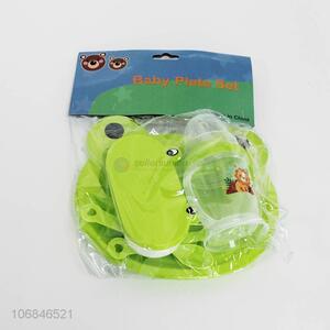 Cartoon Design 5 Pieces Plastic Baby Tableware Set