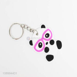 Customized Funny Design Key Chain 3D Soft Panda Keychain For Kids Gift