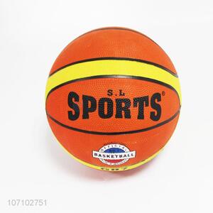 Hot sale premium size 7 rubber basketball for training