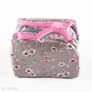 Hot Sale Flowers Pattern Portable Waterproof <em>Thermal</em> Insulated Lunch <em>Bag</em>