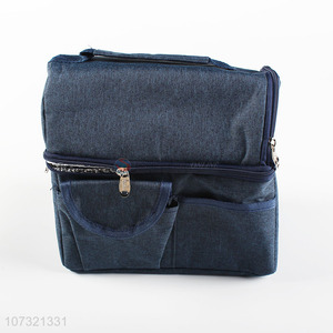 Wholesale 300D Cation <em>Thermal</em> Insulated <em>Bag</em> Waterproof Cooler Lunch Bags With Zipper