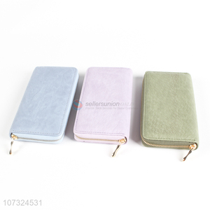 Premium quality personalized embossed semi-pu ladies purse