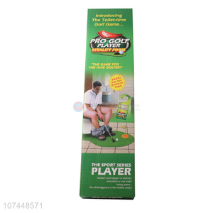 Delicate Design Mini Golf Set Funny Toilet Game Toy