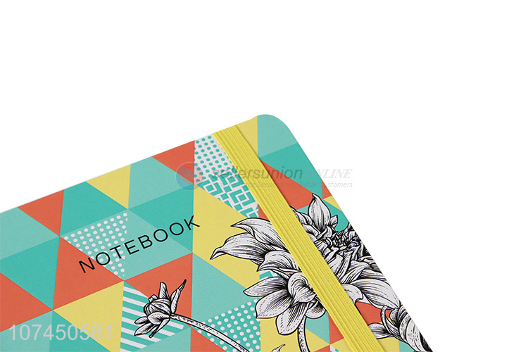 Wholesale Flowers Pattern Cover Paper Notebook Student Stationery