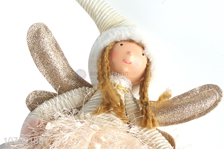 Excellent quality home crafts standing Christmas fabric doll ornaments