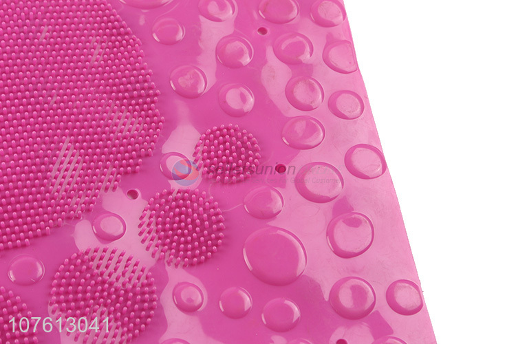 Factory price solid color non-slip pvc bath mat anti-bacterial bath mat