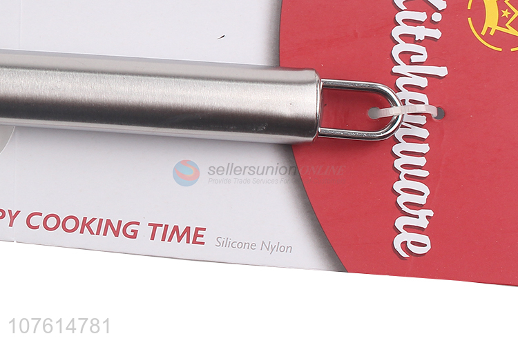 Hot selling creative stainless steel handle silicone cooking skimmer strainer