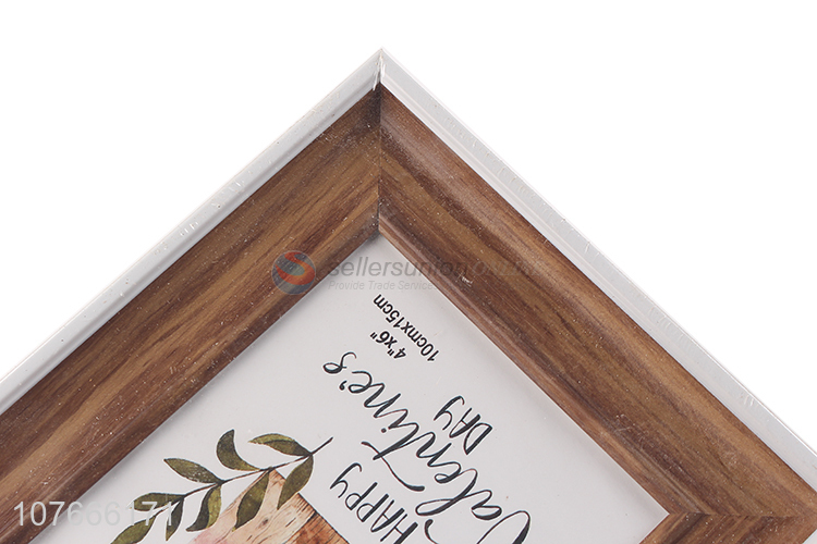 Retro imitation mahogany photo frame set up photo decoration plastic photo frame