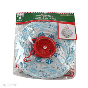 Best Selling Snowflake Pattern Hanging LED Paper <em>Lantern</em> For Festival Decoration