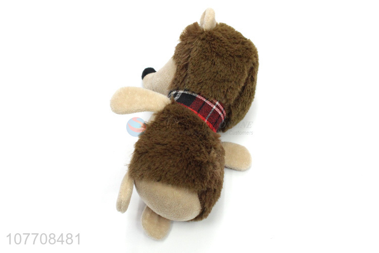 Cute design lion shape durable pets plush toys