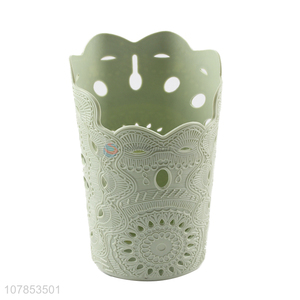New design green plastic basket multifunctional storage basket