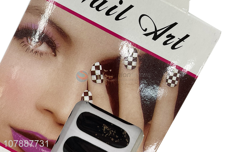 China supplier luxury chic metallic nail foil nail wraps wholesale