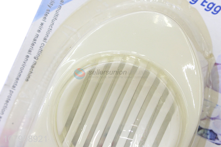 Hot selling white simple egg cutter multifunction fancy slitting