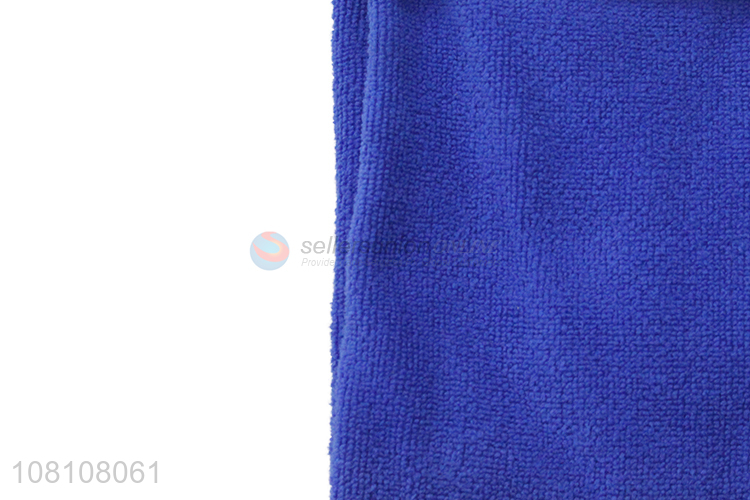 China wholesale blue microfiber soft car cleaning towel