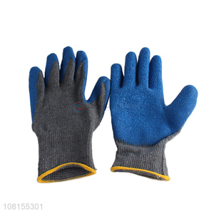 New product 10 stitches cotton <em>latex</em> crinkle work <em>gloves</em>