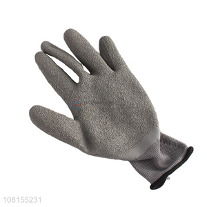 New arrival 13 stitches polyester <em>latex</em> crinkle work <em>gloves</em>