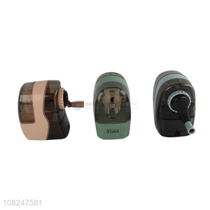 Good quality singl hole unbreakable manual <em>pencil</em> <em>sharpener</em> kids stationery