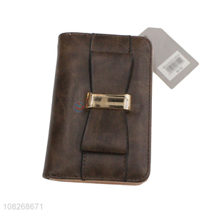 New arrival fashion bowknot bifold <em>women</em> wallet <em>purse</em> card holder