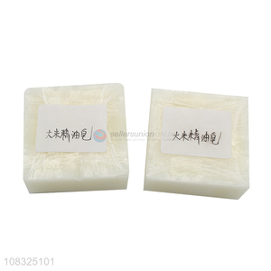 Factory price creative rice essential oil soap bath soap