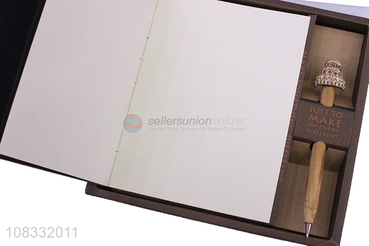 High quality creative wooden notepad student journal for gifts