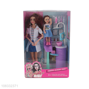 Wholesale 11 inch 11 joints fashion doll with bathroom accessories