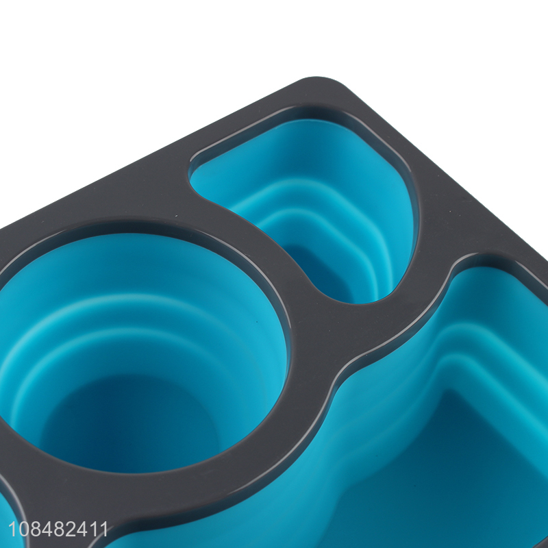 High quality bpa free airtight collapsible silicone lunch box