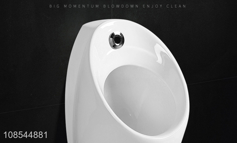 Wholesale white auto-induction wall mounted one-piece ceramic urinal