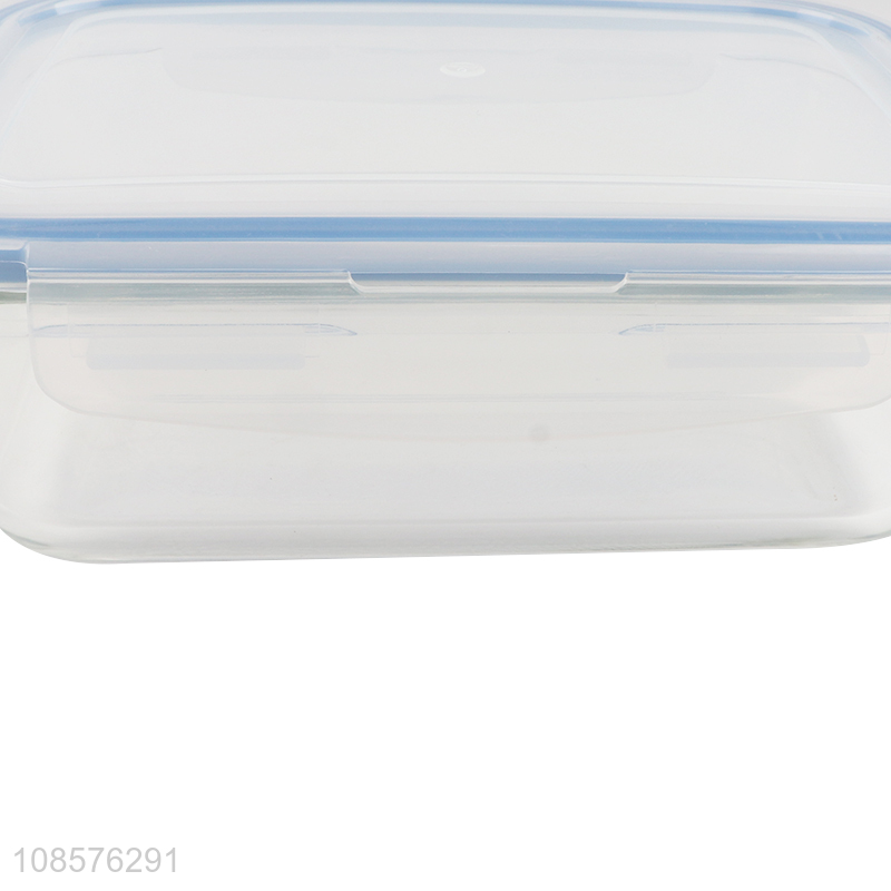 New products 3pcs glass fresh-keeping bowls with leakproof lid