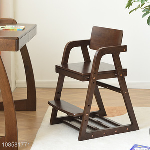Wholesale adjustable wooden multi-function dining chair for kids toddlers
