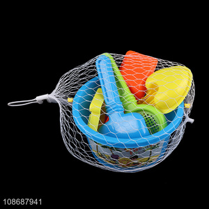Wholesale 7 pieces <em>plastic</em> beach sand toy set with shovel for toddlers