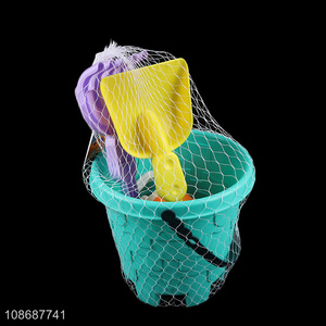 Wholesale 6 pieces <em>plastic</em> beach sand toys for kids toddlers boys girls