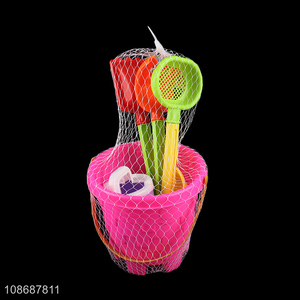 Wholesale 7 pieces summer <em>plastic</em> beach sand toys sandbox toys for kids