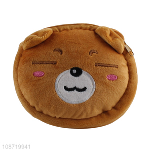 New arrival cute cartoon bear fluffy crossbody <em>bag</em> for kids girls