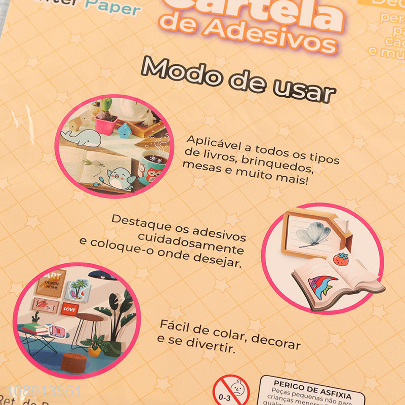 Good Quality Cartoon Fruit PVC Stickers for Water Bottle